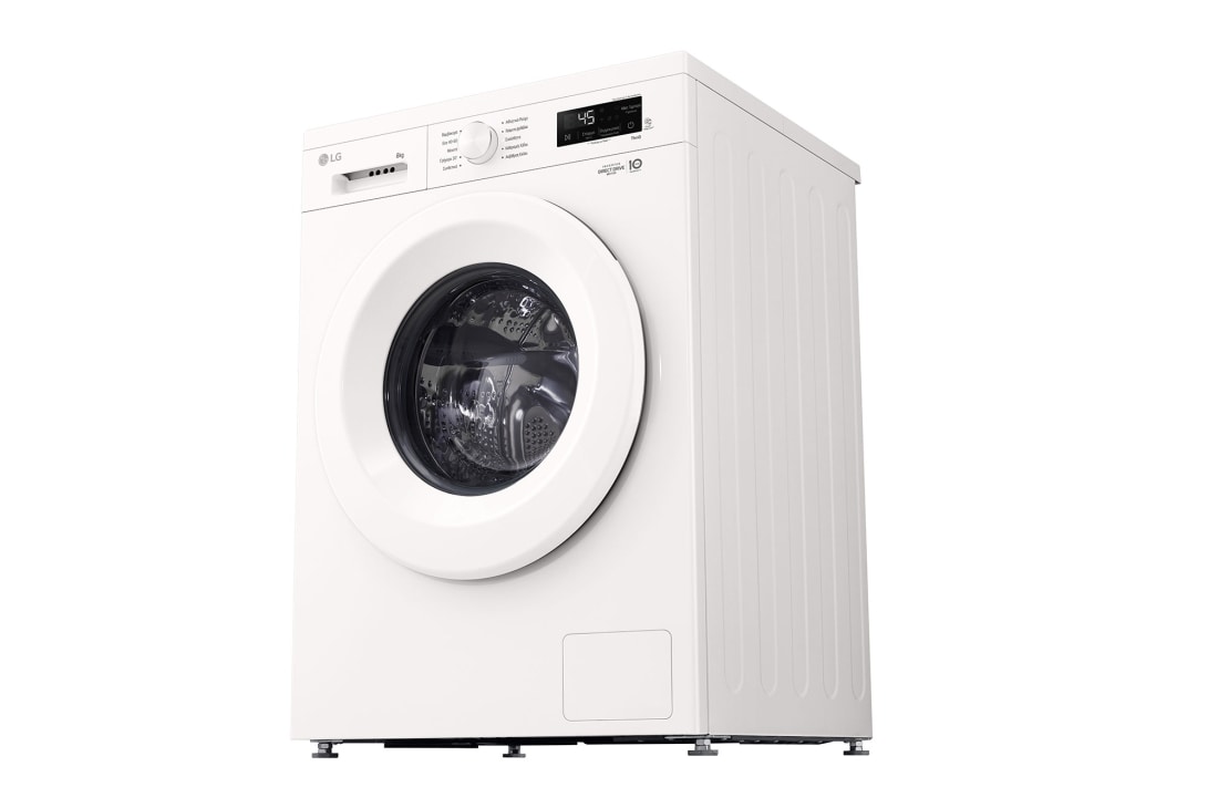 LG Πλυντήριο Ρούχων 8kg, 6 motion, Steam™, Δεξιά προοπτική, F4X1008NWH, thumbnail 11