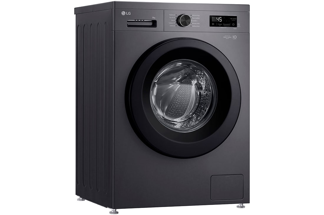 LG Πλυντήριο Ρούχων 8kg, 6 motion, Steam™, Άνω προοπτική, F4X1008NMK, thumbnail 8