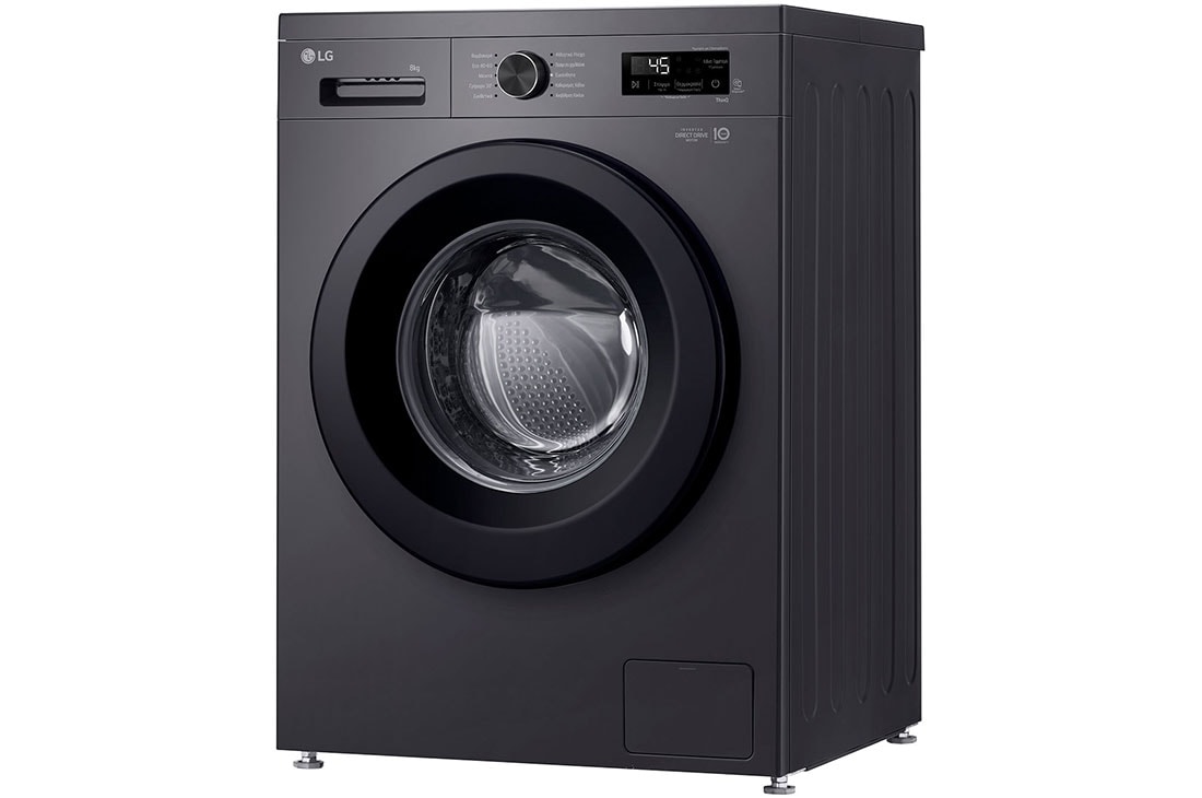 LG Πλυντήριο Ρούχων 8kg, 6 motion, Steam™, Αριστερή πλευρά, F4X1008NMK, thumbnail 10