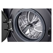 LG Πλυντήριο Ρούχων 8kg, 6 motion, Steam™, Λεπτομέρεια τύμπανου, F4X1008NMK, thumbnail 4