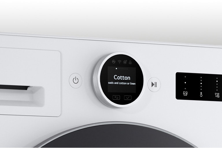 Δείχνει λεπτομερώς το πλυντήριο ρούχων.