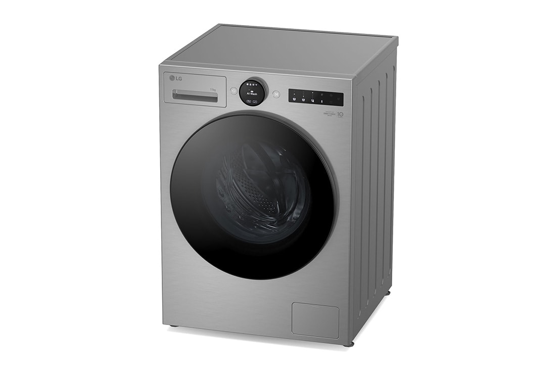 LG Πλυντήριο Ρούχων 11kg, AI DD™, Steam™, Γωνία λήψης από πάνωαριστερά, F4X7511TSB, thumbnail 10