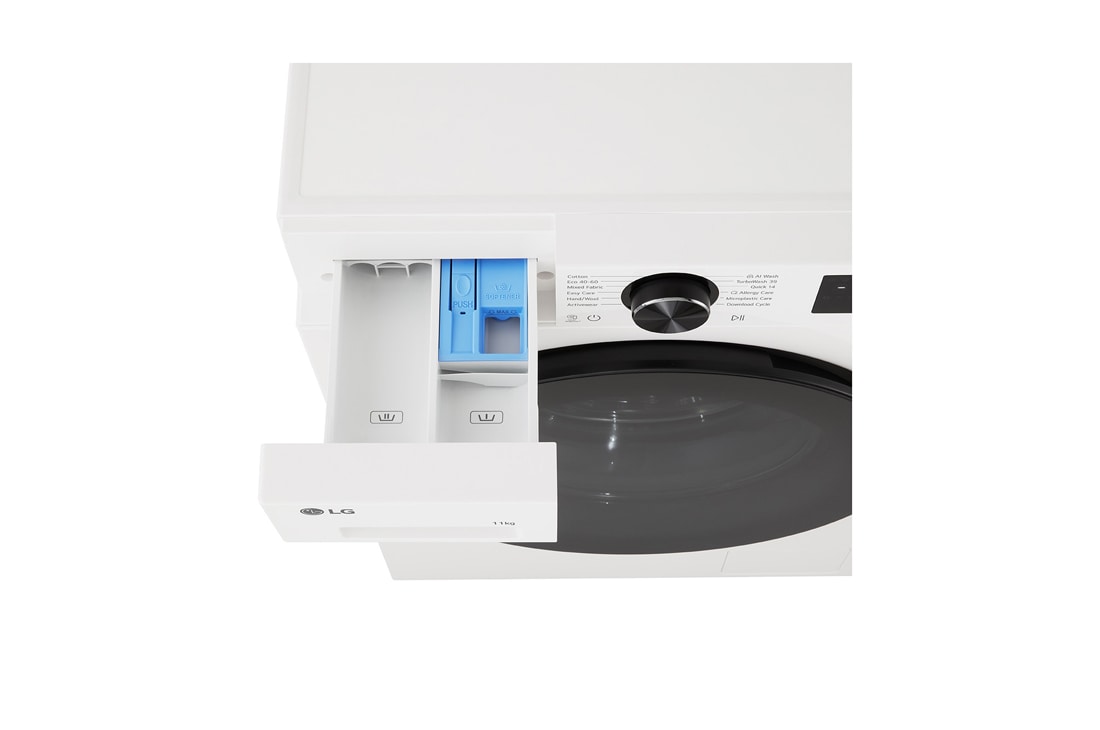 LG Πλυντήριο ρούχων 11kg, AIDD, TurboWash, Εικόνα για τη διάσταση και την εγκατάσταση του πλυντηρίου ρούχων εμπρόσθιας φόρτωσης της LG, F4X5011TWB, thumbnail 7