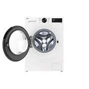 LG Πλυντήριο ρούχων 11kg, AIDD, TurboWash, Μπροστινή ανοικτή όψη του πλυντηρίου ρούχων εμπρόσθιας φόρτωσης της LG, F4X5011TWB, thumbnail 2