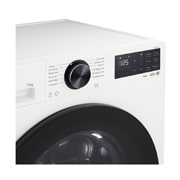 LG Πλυντήριο ρούχων 11kg, AIDD, TurboWash, Εικόνα που δείχνει μείωση των εκπομπών μικροπλαστικών έως και 60% σε εικόνα φόντου που αναπαριστά κύματα, F4X5011TWB, thumbnail 4