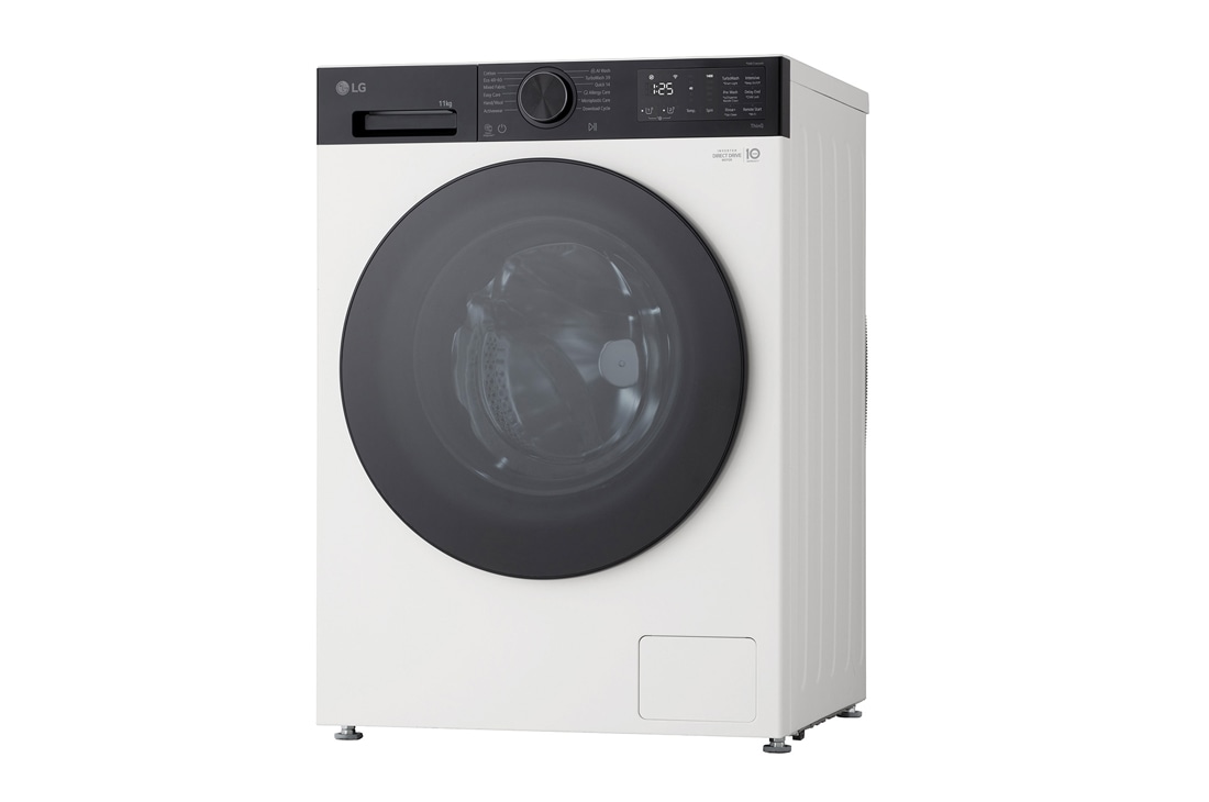 LG Πλυντήριο ρούχων 11kg, AIDD, TurboWash, Μπροστινή ανοικτή όψη του πλυντηρίου ρούχων εμπρόσθιας φόρτωσης της LG, F4X5511THB, thumbnail 2