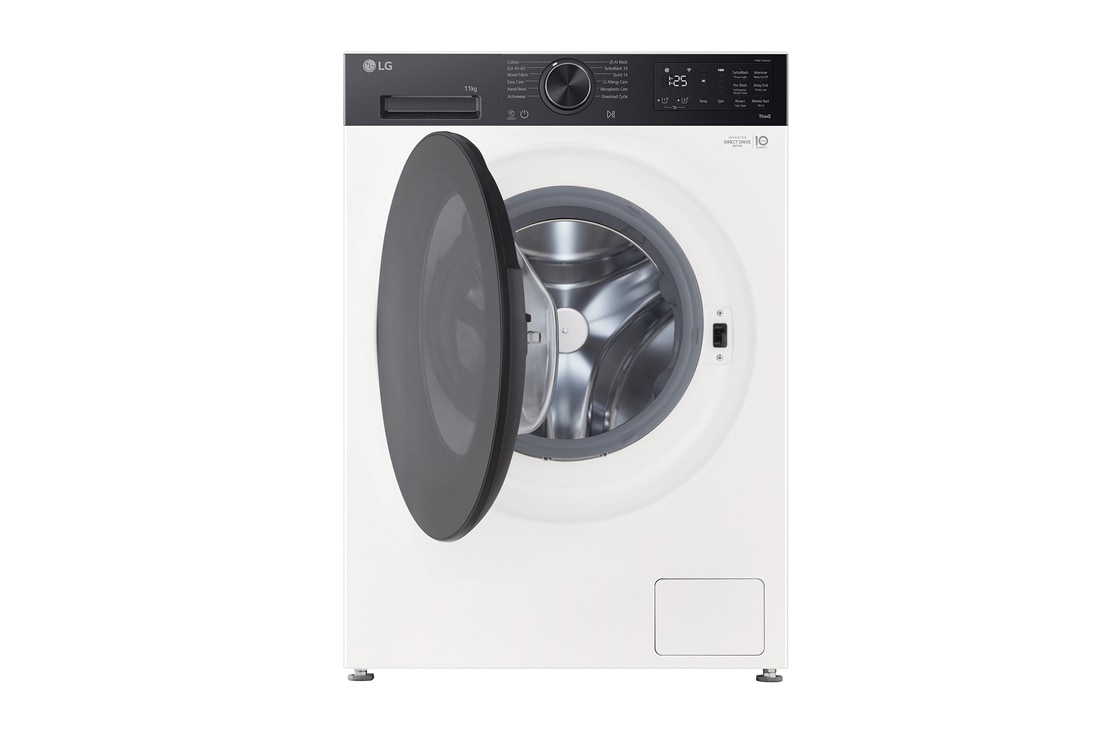 LG Πλυντήριο ρούχων 11kg, AIDD, TurboWash, Εικόνα ψεκασμού νερού σε πουκάμισα με τέσσερις ριπές, F4X5511THB, thumbnail 6