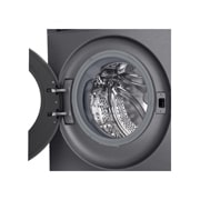 LG Πλυντήριο ρούχων 9kg, AIDD, TurboWash, Εικόνα ψεκασμού νερού σε πουκάμισα με τέσσερις ριπές, F2X50S9TBB, thumbnail 6