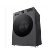 LG Πλυντήριο ρούχων 9kg, AIDD, TurboWash, Δεξιά προοπτική όψη του συνδυασμού πλυντηρίου-στεγνωτηρίου της LG, F2X50S9TBB, thumbnail 12