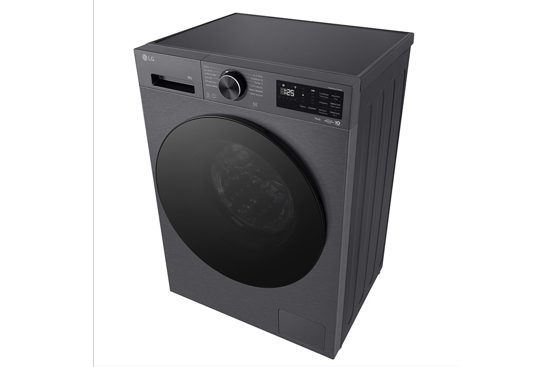 LG Πλυντήριο ρούχων 8kg, AIDD, TurboWash, Λεπτομερής όψη του κουμπιού και της οθόνης, F2X50S8TBB, thumbnail 11