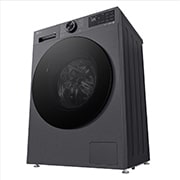 LG Πλυντήριο ρούχων 8kg, AIDD, TurboWash, Δεξιά προοπτική όψη του συνδυασμού πλυντηρίου-στεγνωτηρίου της LG, F2X50S8TBB, thumbnail 12