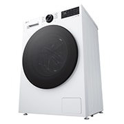 LG Πλυντήριο ρούχων 9kg, AIDD, TurboWash, Δεξιά προοπτική όψη του συνδυασμού πλυντηρίου-στεγνωτηρίου της LG, F2X50S9TLB, thumbnail 12