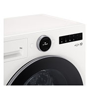 LG Πλυντήριο Ρούχων 9kg, AI DD™, Steam™, Αριστερή πλευρά, F2X70S9TWS, thumbnail 4