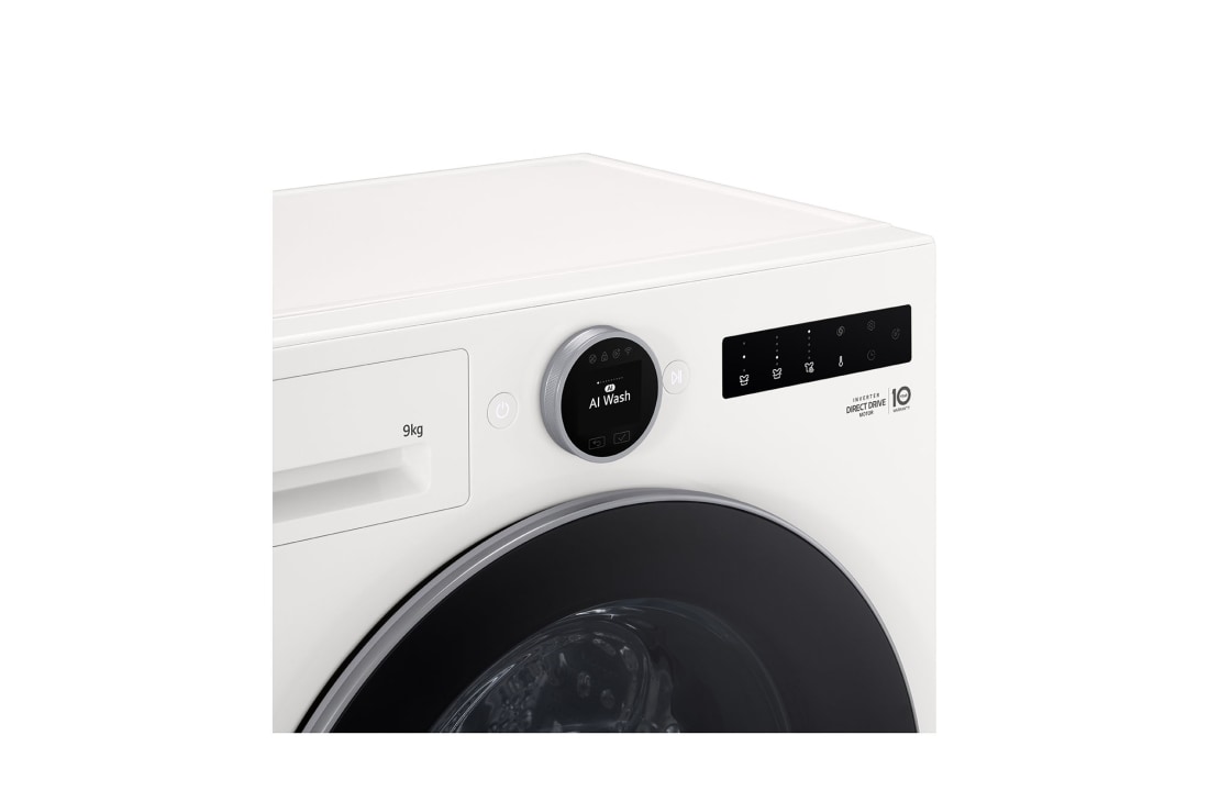 LG Πλυντήριο Ρούχων 9kg, AI DD™, Steam™, Αριστερή πλευρά, F2X70S9TWS, thumbnail 4