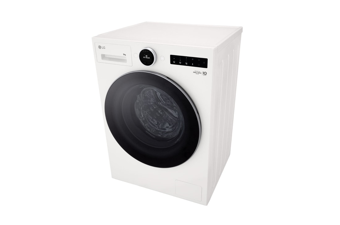 LG Πλυντήριο Ρούχων 9kg, AI DD™, Steam™, Γωνία λήψης από πάνω αριστερά, F2X70S9TWS, thumbnail 9