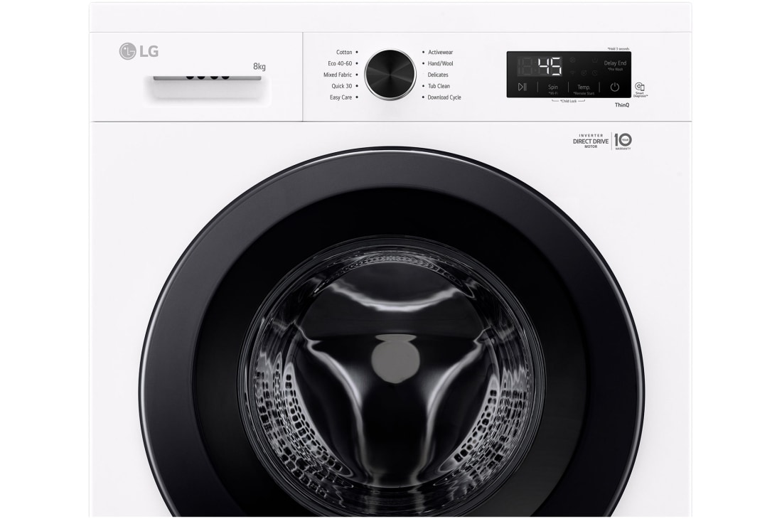 LG Πλυντήριο/Στεγνωτήριο Ρούχων 8/5kg, Inverter Direct Drive™, Steam™, W4X1085NWB, thumbnail 9