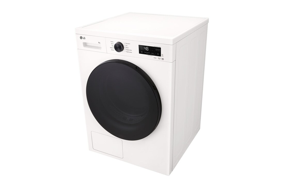 LG Στεγνωτήριο 8kg Υβριδικό με Αντλία Θερμότητας, Right view, RHX1008NWB, thumbnail 10