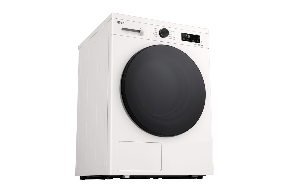 LG Στεγνωτήριο 8kg Υβριδικό με Αντλία Θερμότητας, left view, RHX1008NWB, thumbnail 12