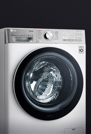 Απεικόνιση του πλυντηρίου με πλήρως ορατή την πόρτα από ενισχυμένο γυαλί.