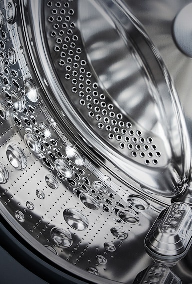 Στην εικόνα του εσωτερικού του πλυντηρίου φαίνεται το ανοξείδωτο ανυψωτικό κάδου.