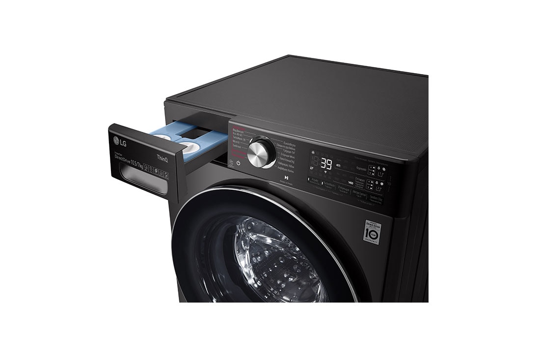 LG Πλυντήριο/Στεγνωτήριο Ρούχων 10,5/7kg, Ατμού, Eco Hybrid, F4DV910H2SA, F4DV910H2SA, thumbnail 5