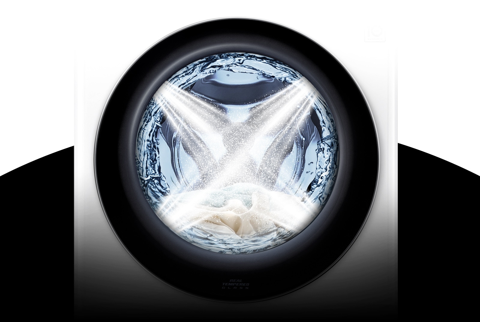 Το νερό εκρέει από το πλυντήριο προς τέσσερις κατευθύνσεις και γίνεται η πλύση.