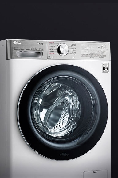 Απεικόνιση του πλυντηρίου με πλήρως ορατή την πόρτα από ενισχυμένο γυαλί.