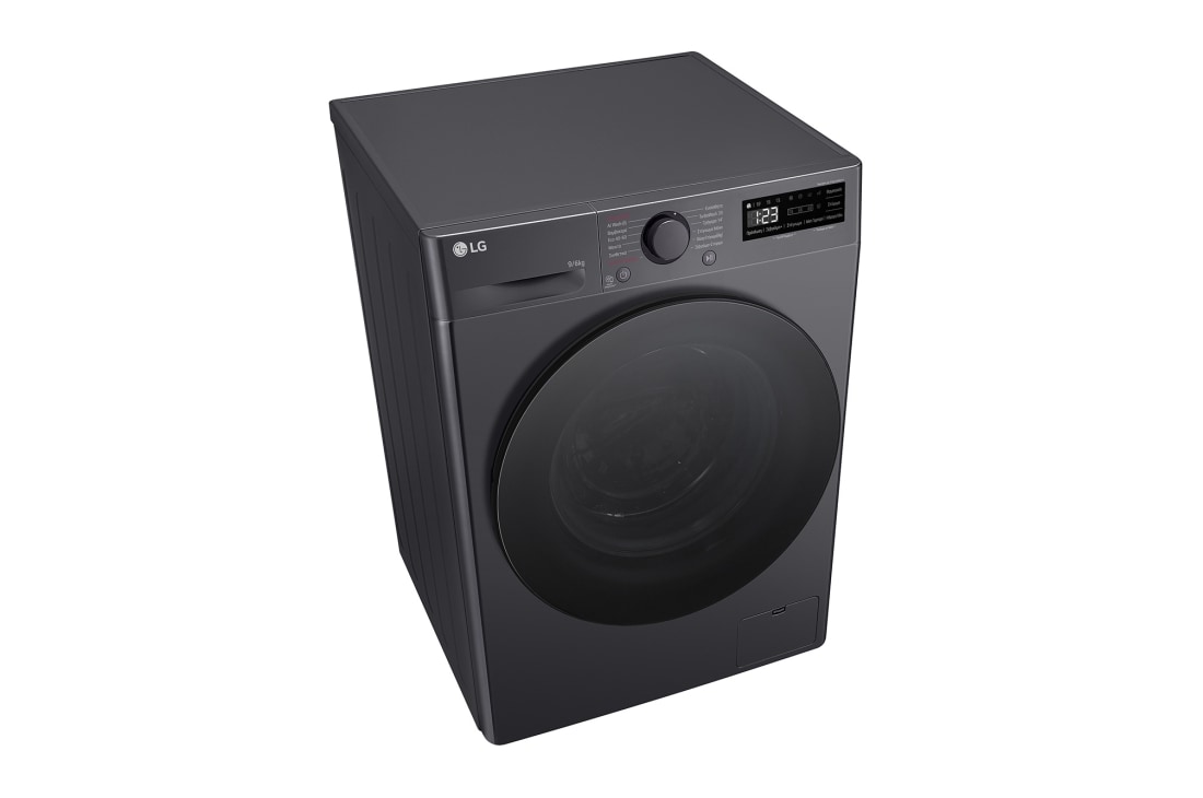 LG Πλυντήριο / Στεγνωτήριο Ρούχων 9/6kg, AI DD™, Ατμού, TurboWash 360™, κάτοψη με ανοικτό συρτάρι, D4R5009TSMB, thumbnail 8
