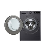LG Πλυντήριο / Στεγνωτήριο Ρούχων 9/6kg, AI DD™, Ατμού, TurboWash 360™, μπροστινή όψη με ανοικτή πόρτα, D4R5009TSMB, thumbnail 2