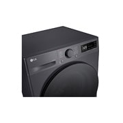 LG Πλυντήριο / Στεγνωτήριο Ρούχων 9/6kg, AI DD™, Ατμού, TurboWash 360™, κάτοψη άνω τμήματος και ελεγκτή με ανοικτό συρτάρι, D4R5009TSMB, thumbnail 3