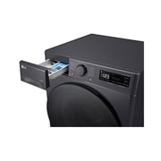 LG Πλυντήριο / Στεγνωτήριο Ρούχων 9/6kg, AI DD™, Ατμού, TurboWash 360™, κάτοψη άνω τμήματος και ελεγκτή με ανοικτό συρτάρι, D4R5009TSMB, thumbnail 6