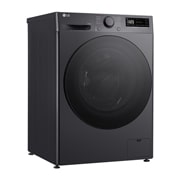 LG Πλυντήριο / Στεγνωτήριο Ρούχων 9/6kg, AI DD™, Ατμού, TurboWash 360™, προοπτική όψη από δεξιά με ανοικτή πόρτα, D4R5009TSMB, thumbnail 10