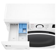 LG Πλυντήριο / Στεγνωτήριο Ρούχων 9/6kg, AI DD™, Ατμού, TurboWash 360™, κάτοψη άνω τμήματος και ελεγκτή με ανοικτό συρτάρι, D4R5009TSWW, thumbnail 7