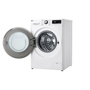 LG Πλυντήριο / Στεγνωτήριο Ρούχων 10/6kg, AI DD™, Ατμού, TurboWash 360™, προοπτική όψη από δεξιά με ανοικτή πόρτα, D4R7010TSWB, thumbnail 11