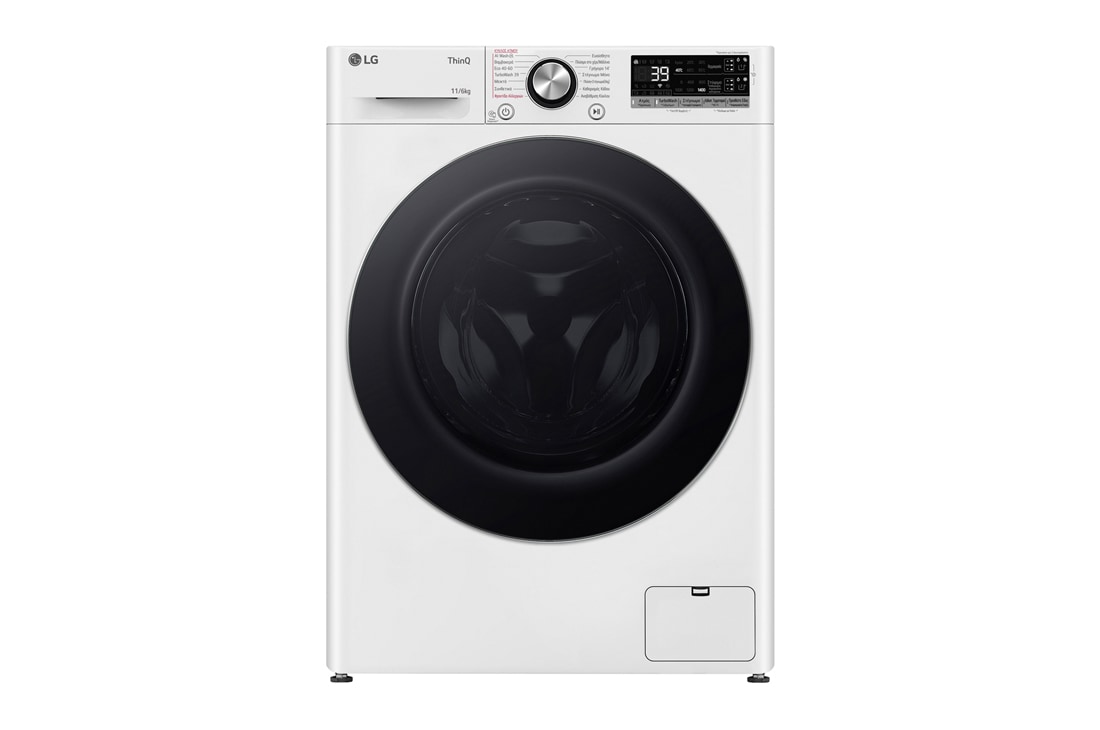 LG Πλυντήριο / Στεγνωτήριο Ρούχων 11/6kg, AI DD™, Ατμού, TurboWash 360™, Front, D4R7511TSWC