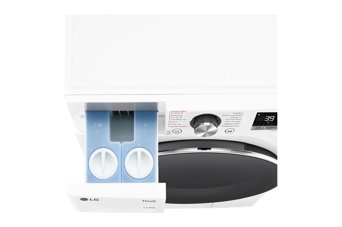 LG Πλυντήριο / Στεγνωτήριο Ρούχων 11/6kg, AI DD™, Ατμού, TurboWash 360™, TopDrawerOpen, D4R7511TSWC, thumbnail 7