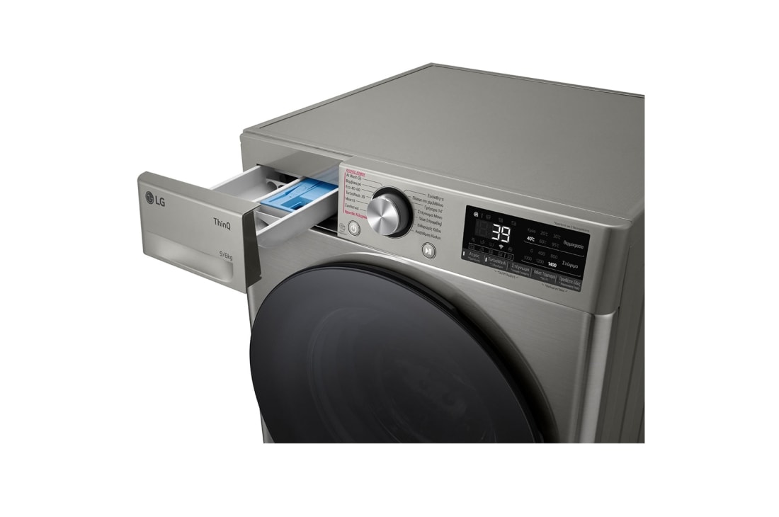 LG Πλυντήριο / Στεγνωτήριο Ρούχων 9/6kg, AI DD™, Ατμού, TurboWash 360™, D4R7009TSSB, D4R7009TSSB, thumbnail 6