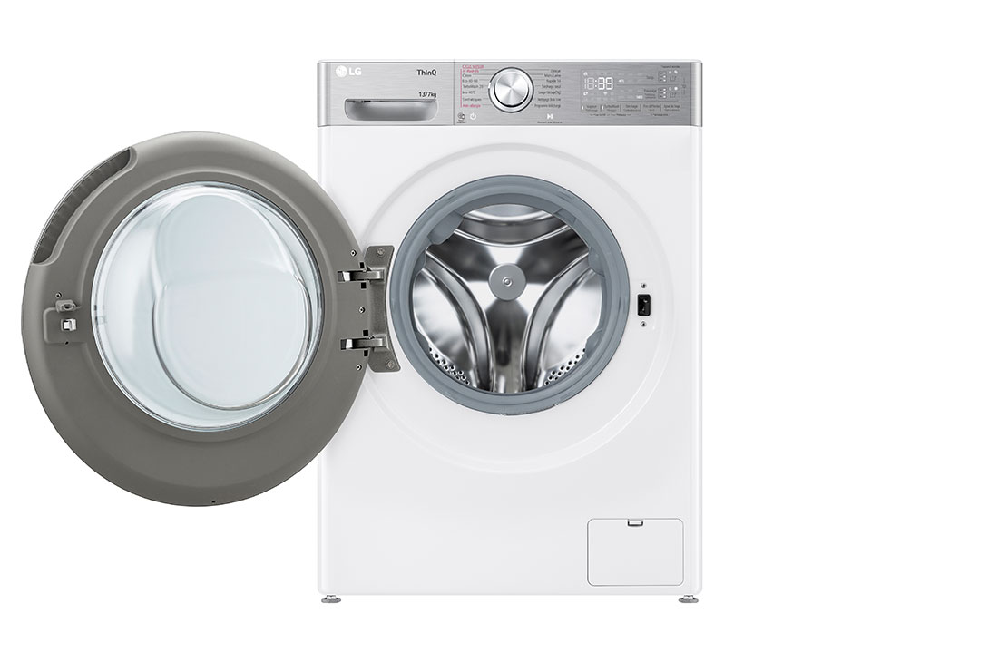 LG Πλυντήριο / Στεγνωτήριο Ρούχων 13/7kg, AI DD™, Ατμού, TurboWash 360™, Front door open, D4R9513TPWC, thumbnail 2