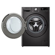 LG Πλυντήριο/Στεγνωτήριο Ρούχων 11/6kg TurboWash 360™, μπροστινή όψη με ανοικτή πόρτα, D4R7511TSBB, thumbnail 2