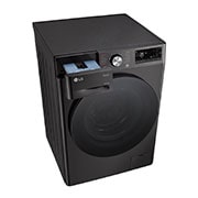 LG Πλυντήριο/Στεγνωτήριο Ρούχων 11/6kg TurboWash 360™, Κορυφαία προοπτική με ανοιχτό συρτάρι, D4R7511TSBB, thumbnail 9