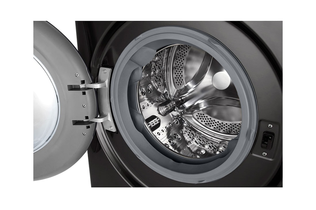 LG Πλυντήριο/Στεγνωτήριο Ρούχων 11/6kg TurboWash 360™, όψη εσωτερικού του ανοξείδωτου ανυψωτικού, D4R7511TSBB, thumbnail 4