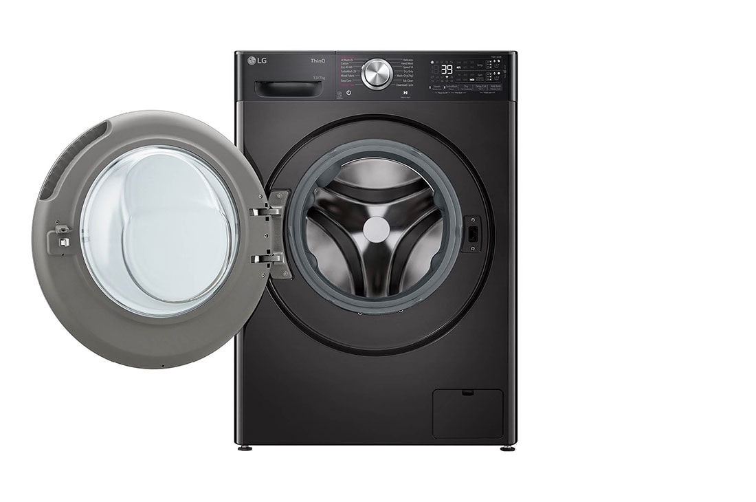 LG Πλυντήριο / Στεγνωτήριο Ρούχων 13/7kg, AI DD™, Ατμού, TurboWash 360™, Front door open, D4R9513TPBC, thumbnail 2