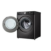 LG Πλυντήριο / Στεγνωτήριο Ρούχων 13/7kg, AI DD™, Ατμού, TurboWash 360™, Right side view with door open, D4R9513TPBC, thumbnail 11