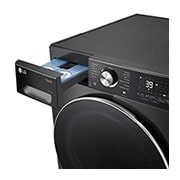 LG Πλυντήριο / Στεγνωτήριο Ρούχων 13/7kg, AI DD™, Ατμού, TurboWash 360™, Detergent port open right side view, D4R9513TPBC, thumbnail 6