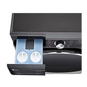 LG Πλυντήριο / Στεγνωτήριο Ρούχων 13/7kg, AI DD™, Ατμού, TurboWash 360™, Detergent port open  top view, D4R9513TPBC, thumbnail 7