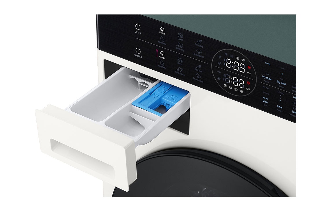 LG WashTower Πλυντήριο/Στεγνωτήριο 12/10, AIDD, Turbowash 360™, Αντλία Θερμότητας , WT1210EGF, thumbnail 5