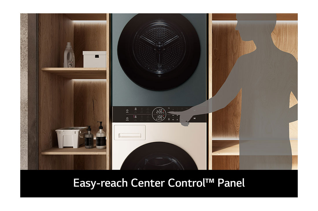 LG WashTower Πλυντήριο/Στεγνωτήριο 12/10, AIDD, Turbowash 360™, Αντλία Θερμότητας , WT1210EGF, thumbnail 10