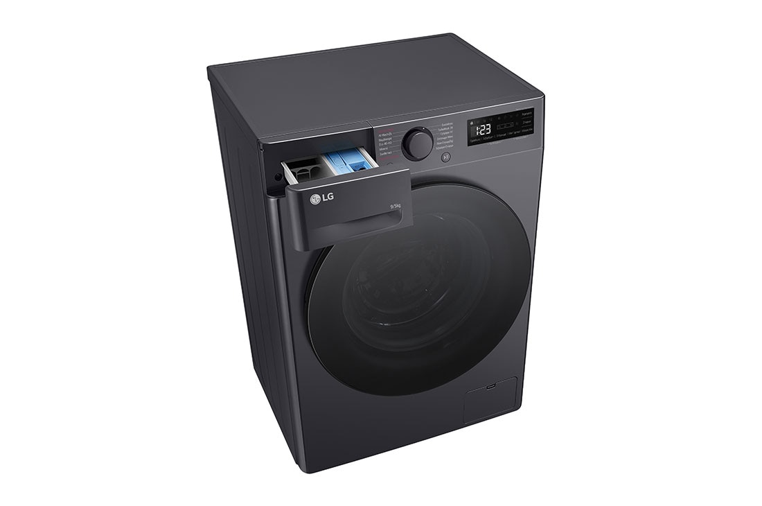 LG Πλυντήριο / Στεγνωτήριο Ρούχων Slim 9/5kg, AI DD™, Ατμού, , TopLeftPerspectiveOpen, D2R5009TSMB, thumbnail 9