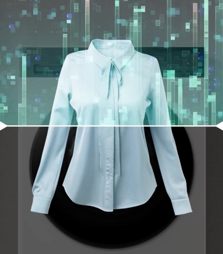 Βίντεο που δείχνει το πρόγραμμα πλύσης AI της LG, ανιχνεύοντας τα φορτία και τον τύπο υφάσματος