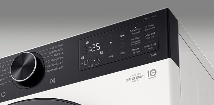 Επιλογέας και πίνακας πλυντηρίου ρούχων